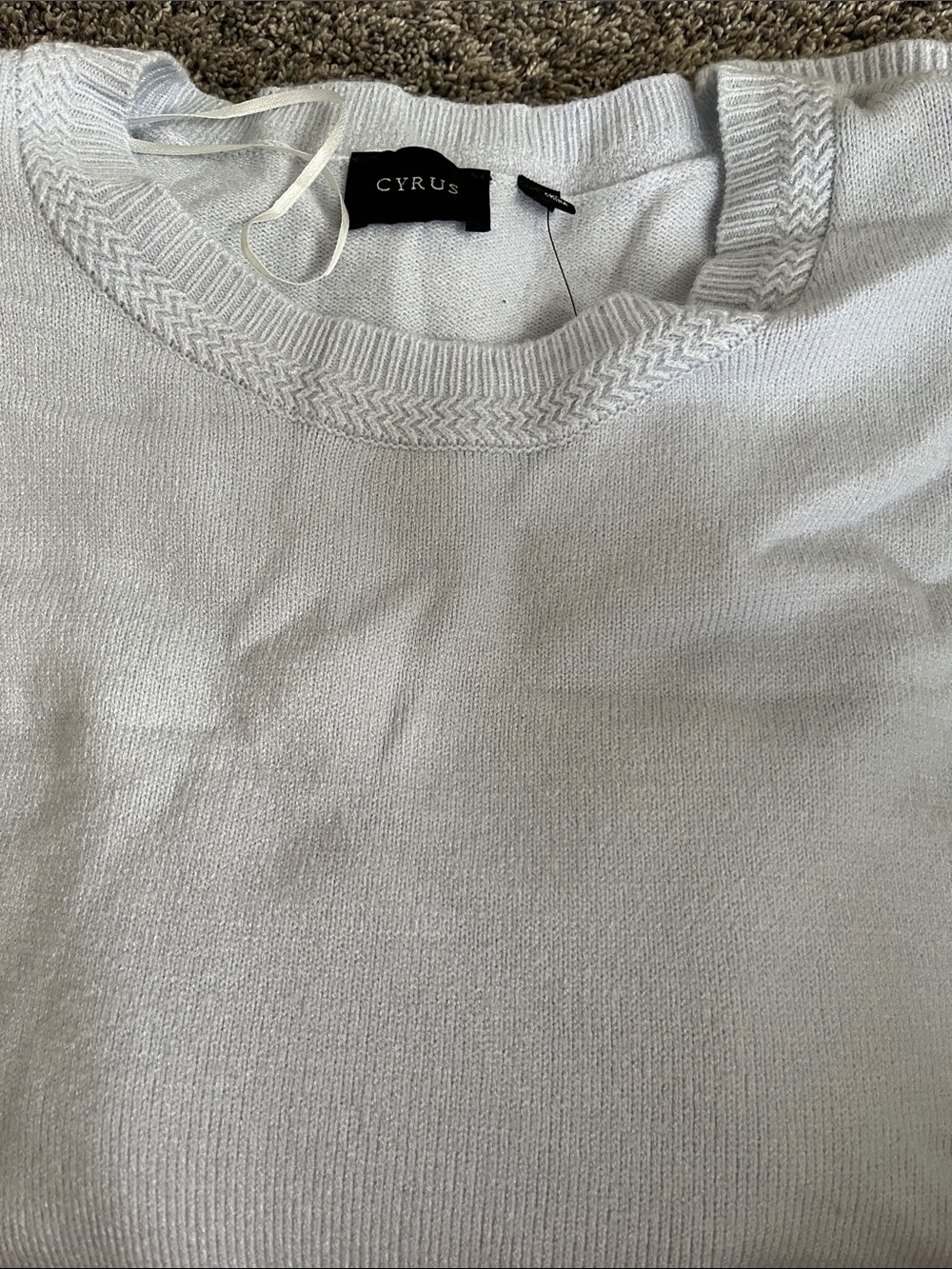Cyrus Light Blue ladies Crewneck Sweater!  2X beautiful and soft